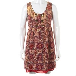 🔥FLASH SALE🔥MARC JACOBS Red Gold Abstract Dress